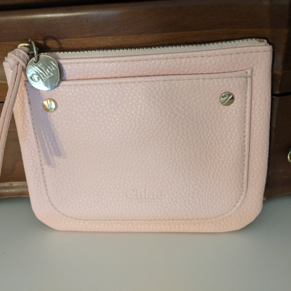 Chloe Soft Pink Leather Pouch